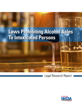 Laws Prohibiting Alcohol Sales to Intoxicated Persons