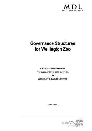 Governance Structures for Wellington Zoo