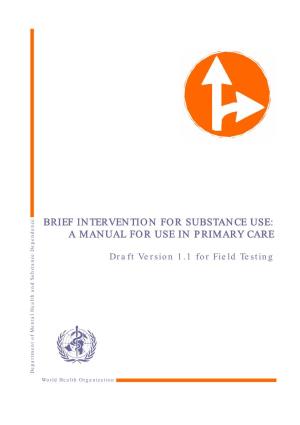 Brief Intervention for Substance Abuse