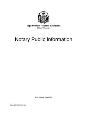 Notary Public Information