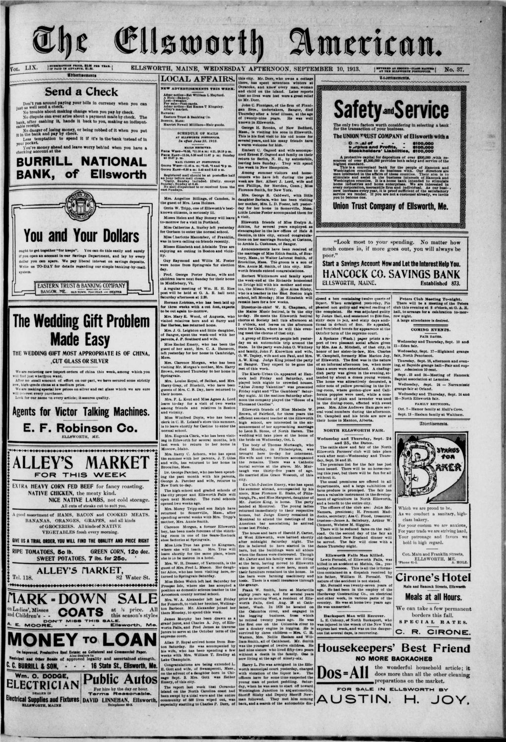 Ellsworth American : September 10, 1913