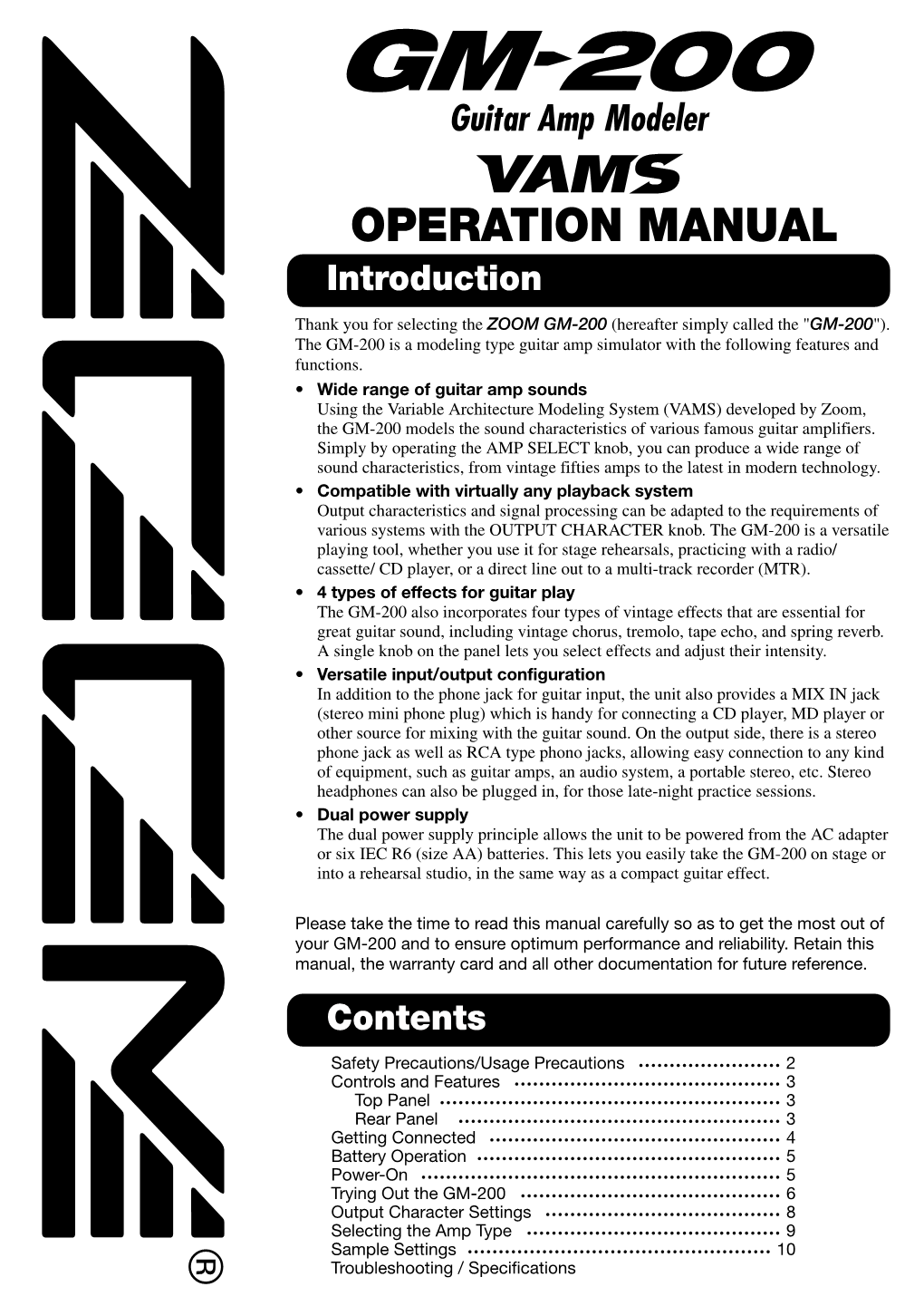 GM-200 Operation Manual
