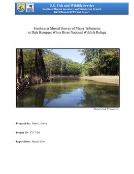 U.S. Fish and Wildlife Service Freshwater Mussel Survey of Major