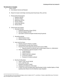 Eschatology and the Last Days (Handout No 5)