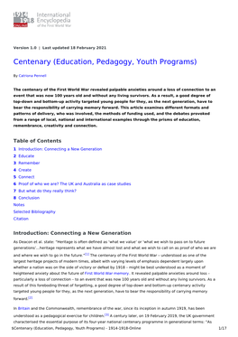 Education, Pedagogy, Youth Programs)