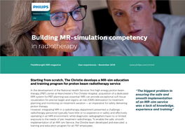 Building MR-Simulation Competency in Radiotherapy
