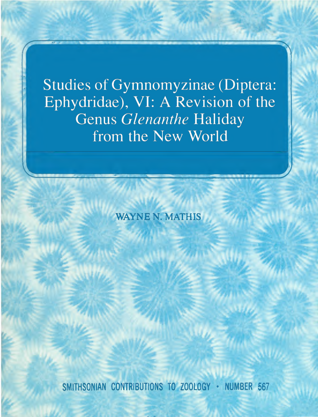 Studies of Gymnomyzinae (Diptera: Ephydridae), VI: a Revision of the Genus Glenanthe Haliday from the New World