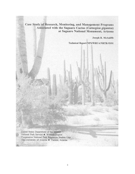 (Carnegiea Gigantea) at Saguaro National Monument, Arizona