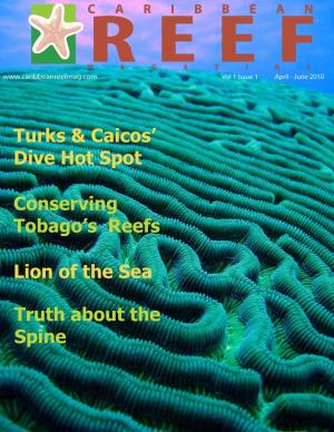 Turks & Caicos' Dive Hot Spot Conserving Tobago's Reefs Lion of the Sea Truth About the Spine