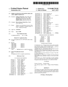 (12) United States Patent (10) Patent No.: US 8,480,729 B2 Atanasoska Et Al