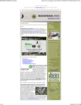BUCKHEADLINES Newsletter