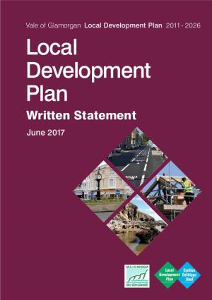 Local Development Plan 2011- 2026 Local Development Plan Written Statement June 2017 Foreword