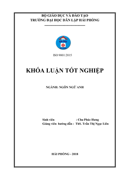 Khóa Luận Tốt Nghiệp