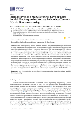 Developments in Melt Electrospinning Writing Technology Towards Hybrid Biomanufacturing