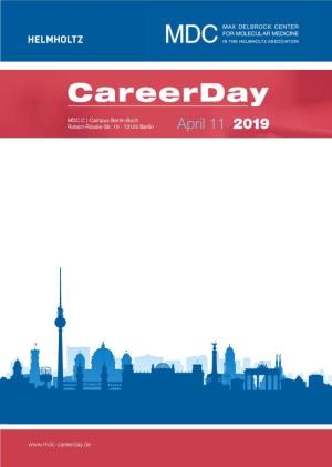 Program of the MDC Career Day 2019 (PDF, 4.26