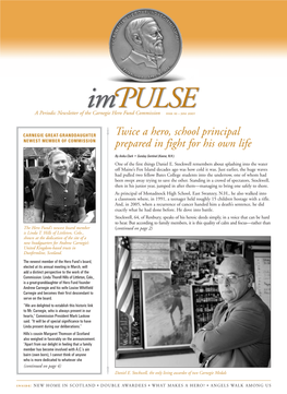 ISSUE 10 • JUNE 2007 a Periodic Newsletter of the Carnegie Hero Fund Commission � 