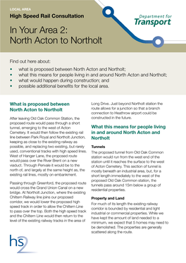 In Your Area 2: North Acton to Northolt �
