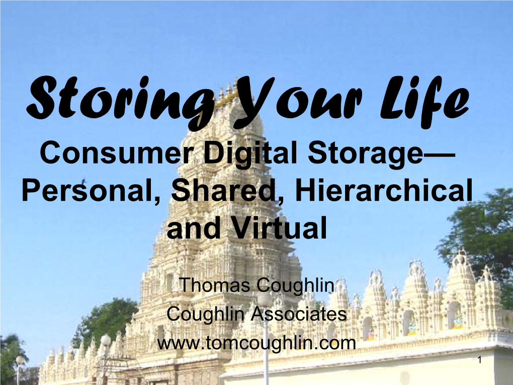 Digital Storage in Consumer Electronics