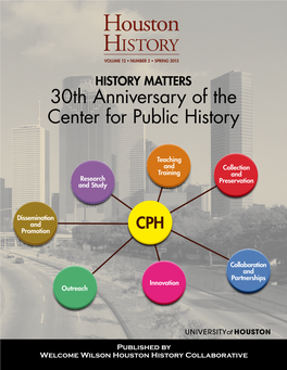 30Th Anniversary of the Center for Public History