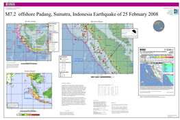 M7.2 Offshore Padang, Sumatra, Indonesia Earthquake of 25 February 2008 Network
