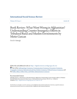 Book Review: What Went Wrong in Afghanistan? Understanding Counter-Insurgency Efforts in Tribalized Rural and Muslim Environments by Metin Gurcan David A