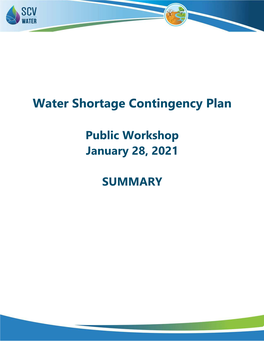 WSCP Public Workshop Jan 28 2021 Summary