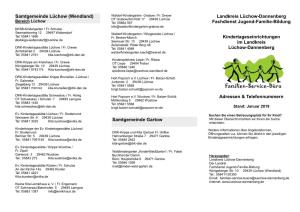 Samtgemeinde Lüchow (Wendland) Waldorf-Kindergarten Grabow / Fr