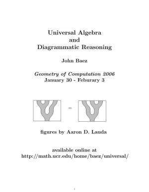 Universal Algebra and Diagrammatic Reasoning