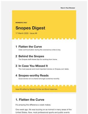 Snopes Digest