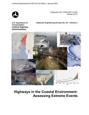 Highways in the Coastal Environment: Assessing Extreme Events