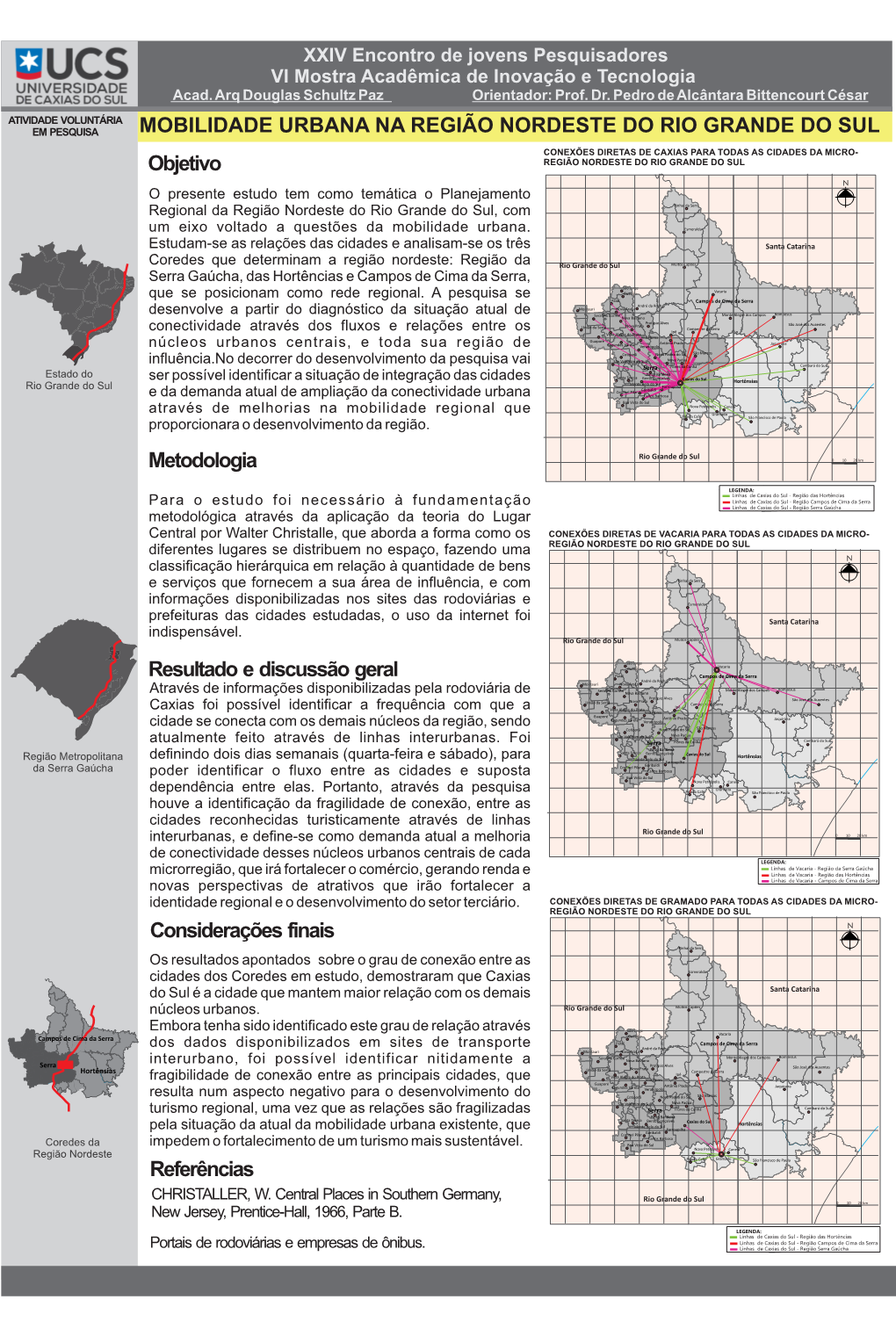 Mobilidade Urbana Na Região Nordeste Do Rio Grande Do Sul