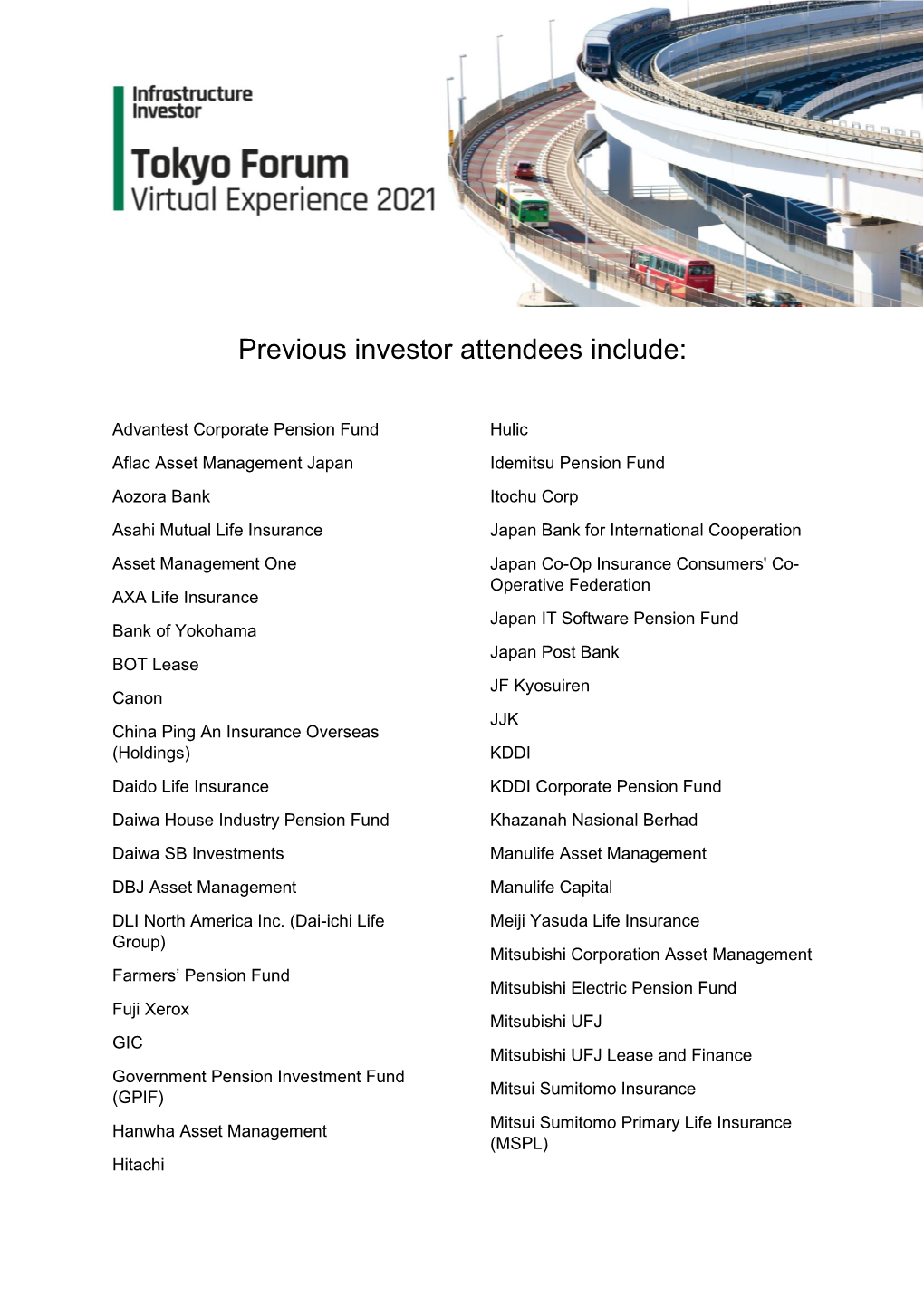 Previous Investor Attendees Include