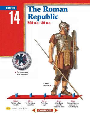 Chapter 14: the Roman Republic, 509 B.C