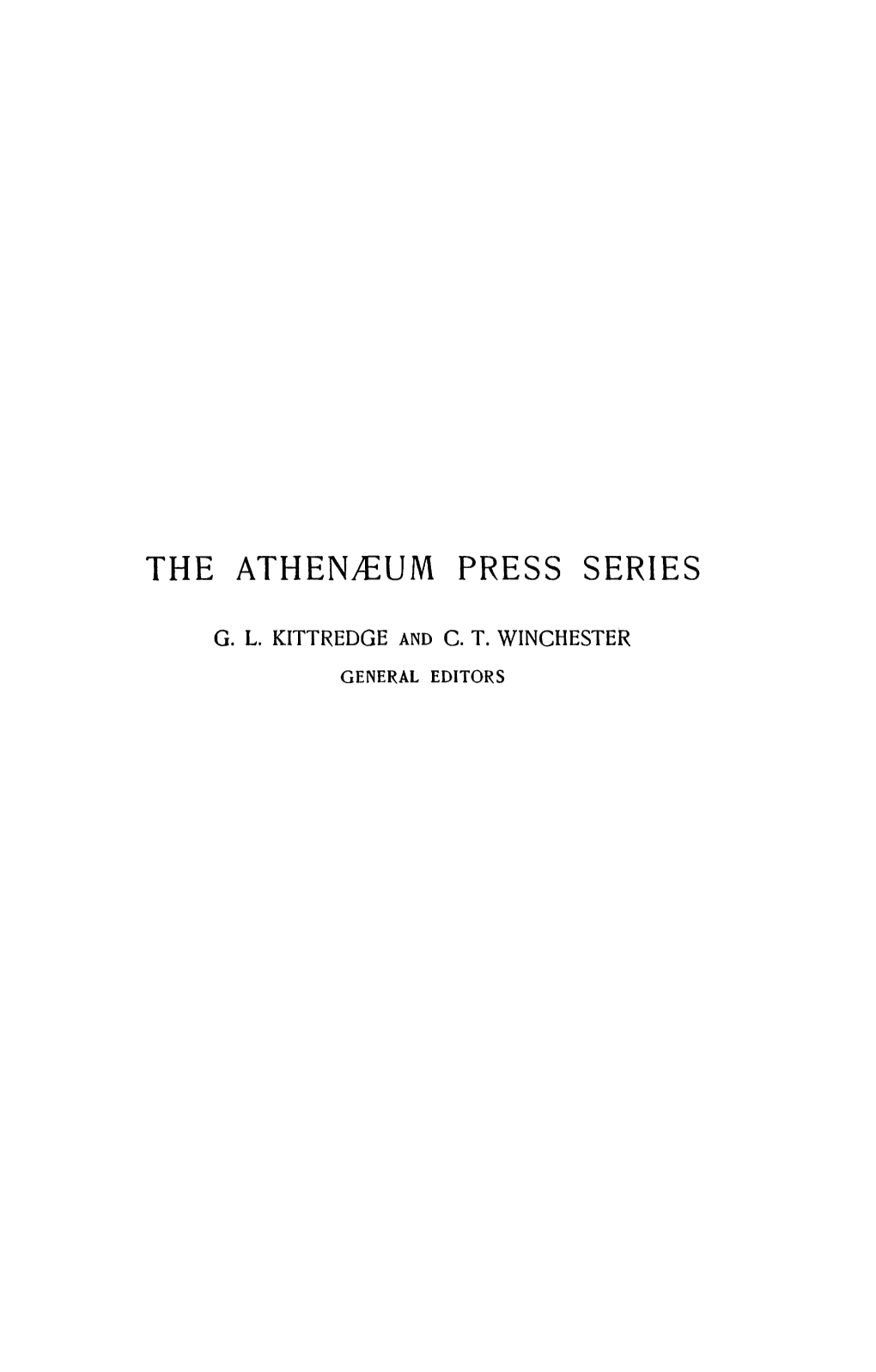 The Athenaeum Press Series