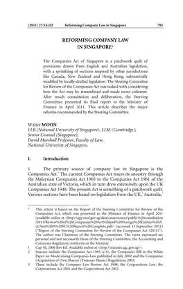 (PDF)128KB***Reforming Company Law in Singapore