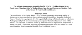 The Original Documents Are Located in Box 34, “5/26/76
