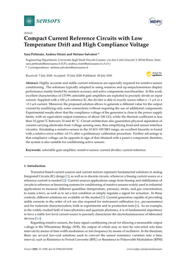 Compact Current Reference Circuits with Low Temperature Drift and High Compliance Voltage