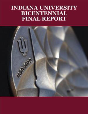 Indiana University Bicentennial Final Report