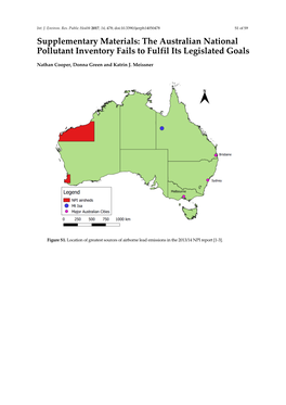 The Australian National Pollutant Inventory Fails to Fulfil Its Legislated Goals