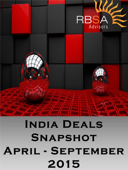 RBSA India Deals Snapshot April to September 2015
