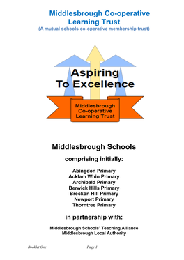 Middlesbrough Co-Operative Learning Trust Middlesbrough Schools