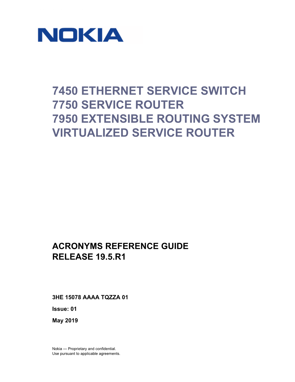 Acronyms Reference Guide 19.5.R1