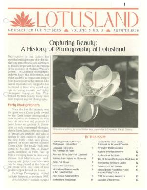 Capturing Beautlj: a Historlj of Dhotographlj at Lotusland