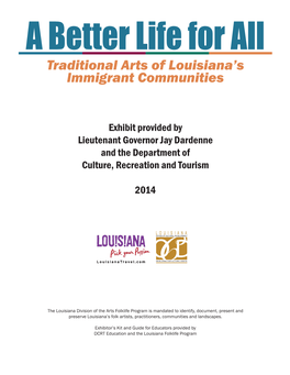 Traditional Arts of Louisiana's Immigrant Communities