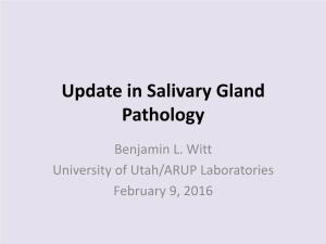 Update in Salivary Gland Pathology