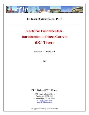 Introduction to Direct Current (DC) Theory