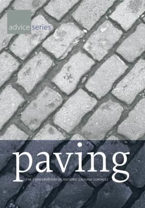 Paving- the Conservation of Historic Ground Surfaces