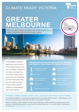 Climate Ready Greater Melbourne