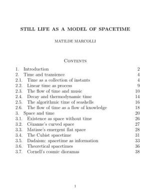 Still Life As a Model of Spacetime