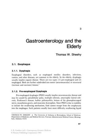 Gastroenterology and the Elderly